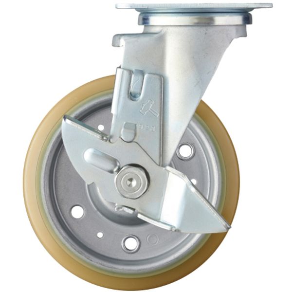 413YSUBB150  特殊鋼板製 自在 SP付 ウレタンB車150mm
