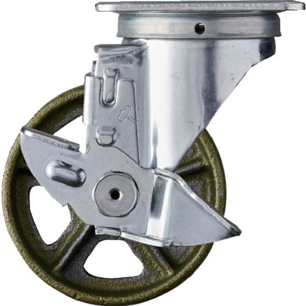 413SC100  プレート式キャスター 自在SP付 イモノ車 100径