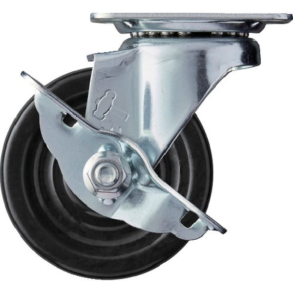 413SPH75 814-0566  旋回式フェノール車輪 75mm ストッパー付