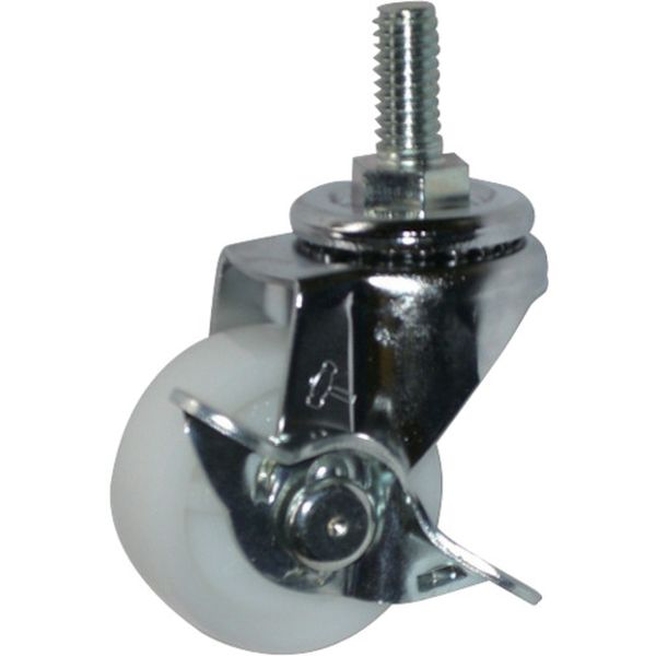 415A20N40  ねじ込み旋回式ナイロン車輪 40mm W3/8 ストッパー付