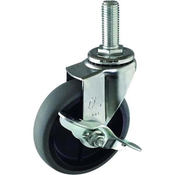 EAシリーズねじ込み 自在SP付 PPホイールエラストマー巻車 100mm