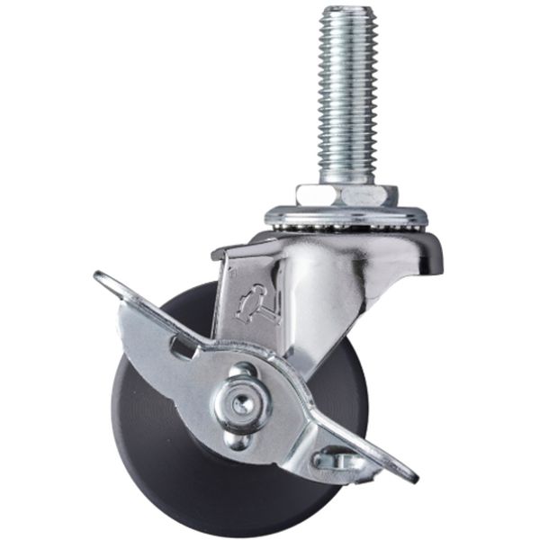 415EAMC50  ねじ込み旋回式MCナイロン車輪 50mm ストッパー付
