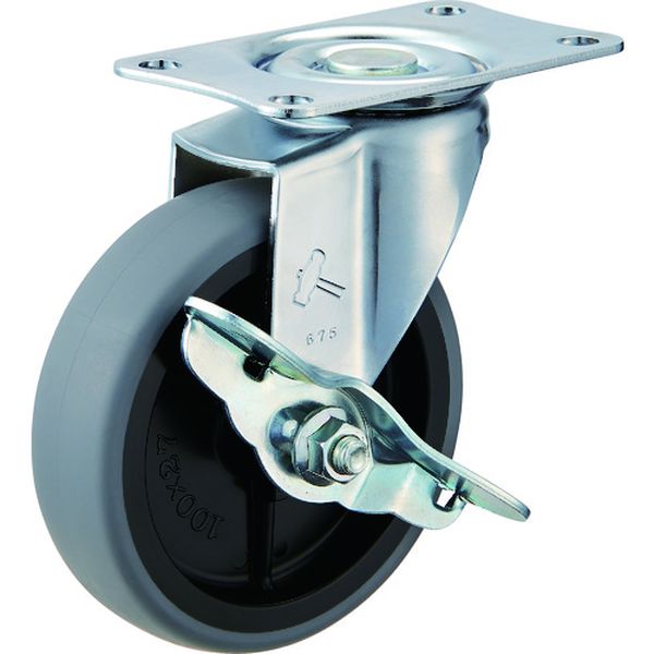 Eシリ-ズ 自在SP付 PPホイ-ルエラストマ-巻車 100mm