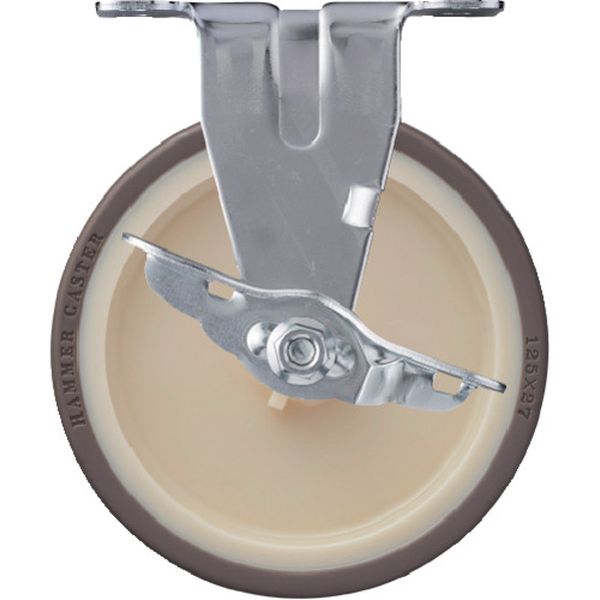 415ERUR125 814-0599 Eシリーズ固定式ウレタン車輪(ナイロンホイール)125mm SP付