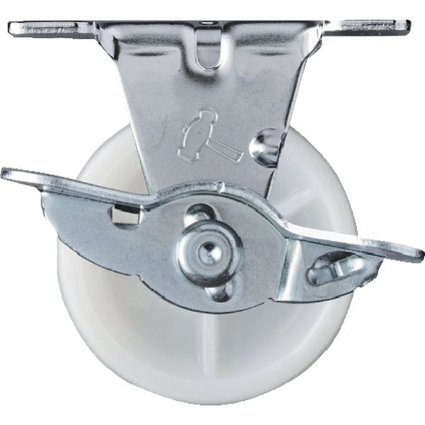 415ERN50  Eシリーズ固定式ナイロン車輪 50mm ストッパー付