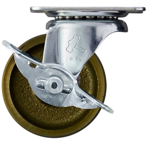 415GC65 プレート式キャスター プレート式キャスター“Gシリーズ”自在式ストッパー付(イモノ車) 車輪径65mm