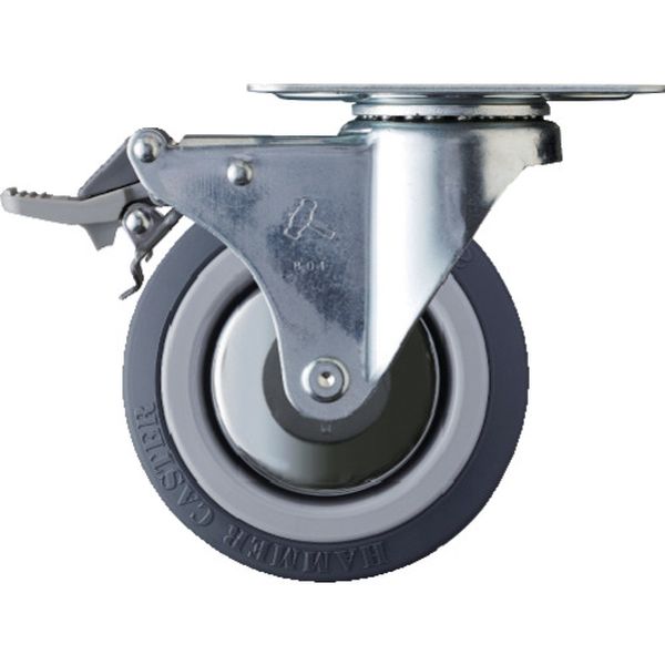 415MKUB100 813-8437 Mシリーズ 自在 SP付 ウレタン車 100mm トータルロック