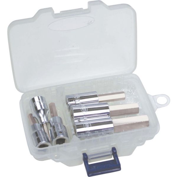 41SBS6  六角ソケットビット標準寸法(差込角6.35mm)6本セット 3～10mm