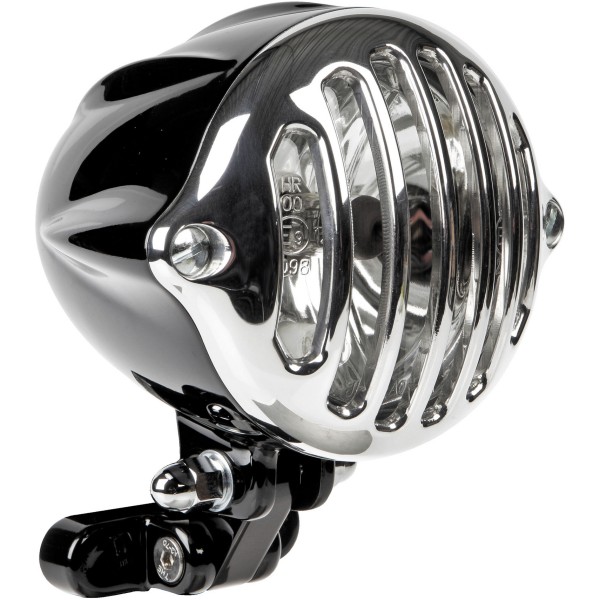 ヘッドライト 4インチ Alcatraz 黒/ポリッシュ