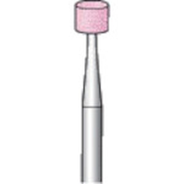 軸付砥石 (10本入) 粒度＃80 ピンク 円筒 外径4mm