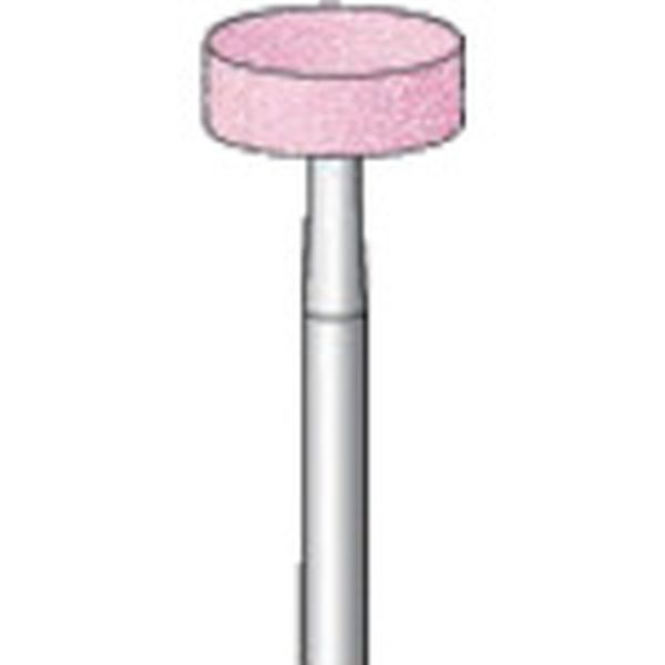 軸付砥石 (10本入) 粒度＃80 ピンク 円筒 外径9.8mm