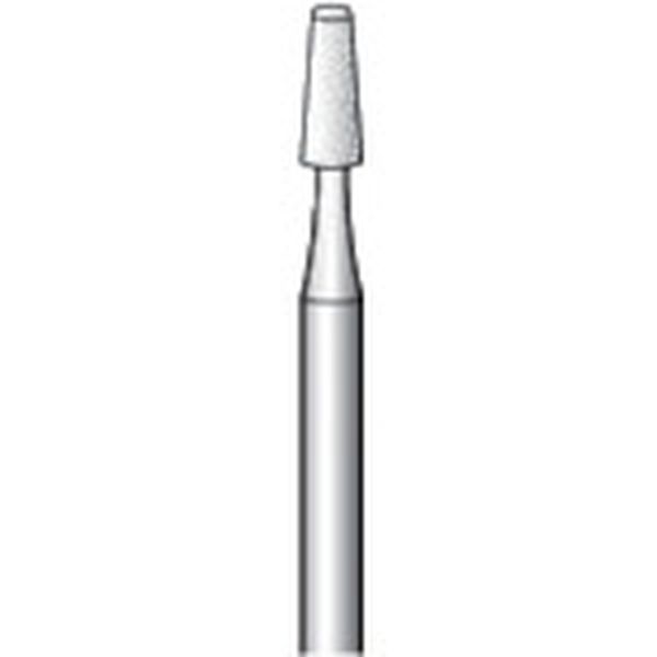 軸付砥石(10本入) 粒度＃500 ホワイト テーパー 外径2.6mm