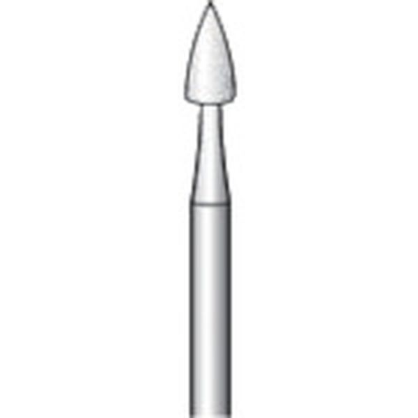 軸付砥石 (10本入) 粒度＃500 ホワイト 砲弾 外径3mm