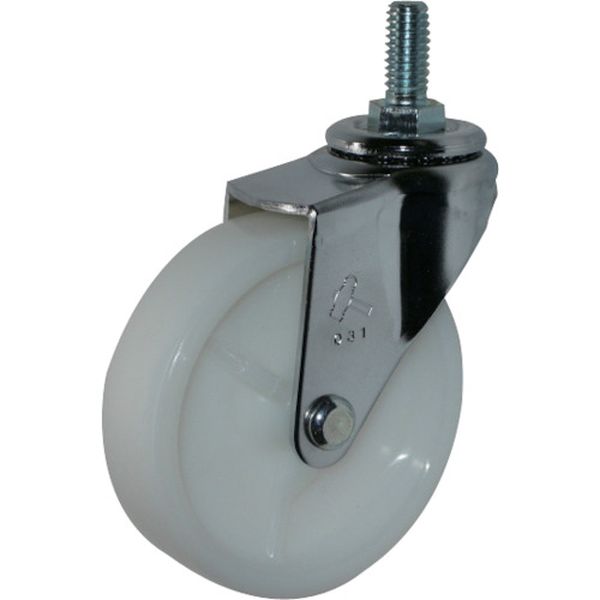 420A20N75 814-1027  ねじ込み旋回式ナイロン車輪 75mm W3/8