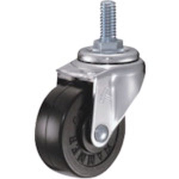 420A20R40 814-0440  ねじ込み旋回式ゴム車輪 40mm W3/8