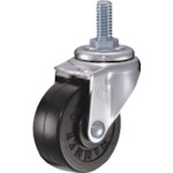 420A20R50 814-0441  ねじ込み旋回式ゴム車輪 50mm W3/8