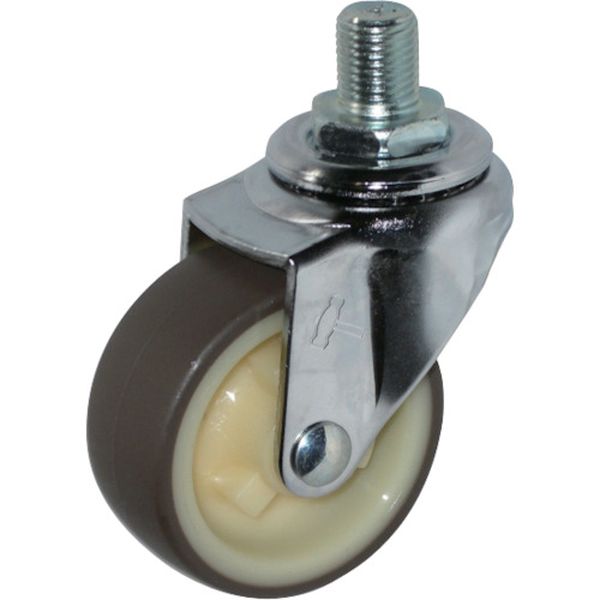 420A3UR40  ねじ込み旋回式ウレタン車輪(ナイロンホイール)40mm M12