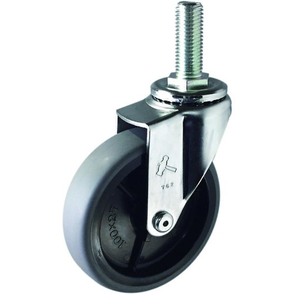 EAシリーズねじ込み 自在 PPホイールエラストマー巻車 100mm