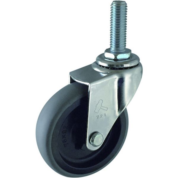 EAシリーズねじ込み 自在 PPホイールエラストマー巻車 50mm