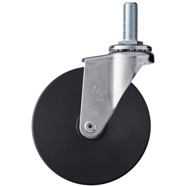 420EAMC125  ねじ込み旋回式MCナイロン車輪 125mm M16