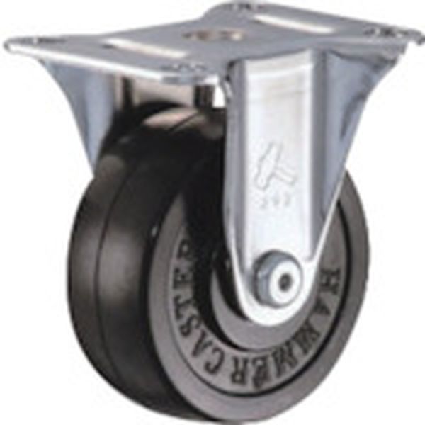 420GRPR75 814-0644  固定式ゴム車輪 75mm