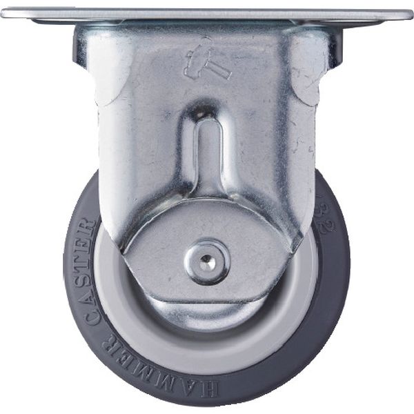 420MRKUB75 813-9340 固定式ウレタン車輪(ナイロンホイール・ボールベアリング)75mm トータルロック