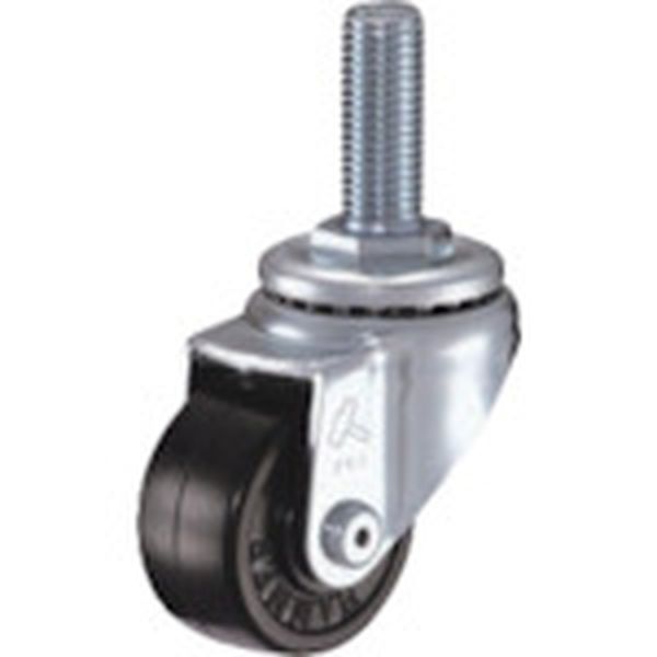 420SARD50 814-2755  ねじ込み旋回式ゴム車輪 50mm