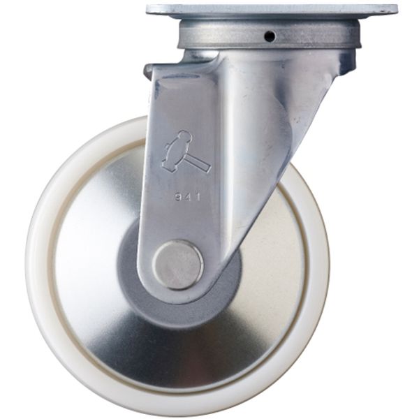 420SNRB125  旋回式ナイロン車輪(ラジアルボールベアリング)125mm