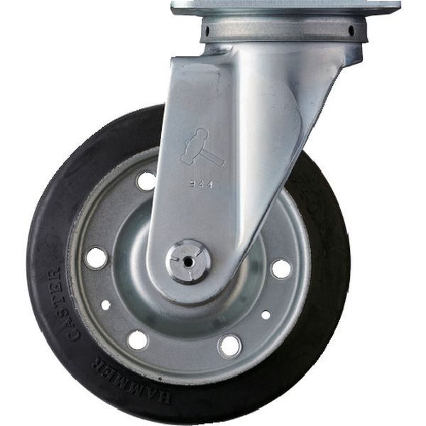 420SR150 127-7261  旋回式ゴム車輪 150mm