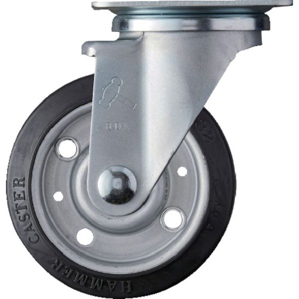 420YSRBB100 337-6302  特殊鋼板製 自在 ゴムB車100mm