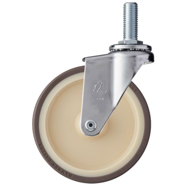 ねじ込み式キャスター 420EA 旋回式 車輪径125mm ウレタン車輪(ナイロンホイール・ローラーベアリング)M16