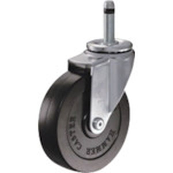 420KR100 814-1168  差込み旋回式ゴム車輪 100mm