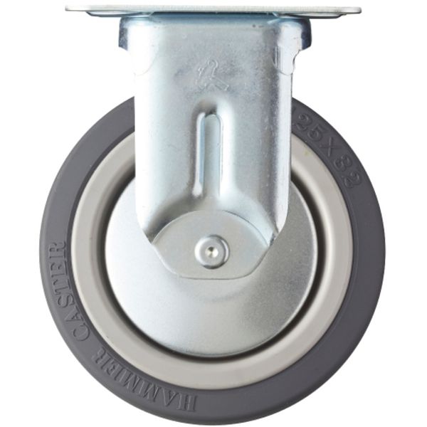 420MRKUB125 プレート式キャスター プレート式キャスター 固定 車輪径125mm ウレタン車輪 Mシリーズ