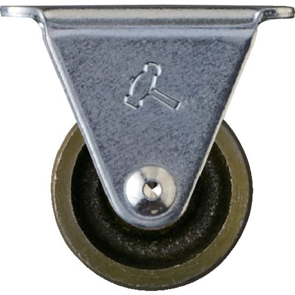 420RC25 854-9702  プレート式固定鋳物キャスター 25径 Gシリーズ