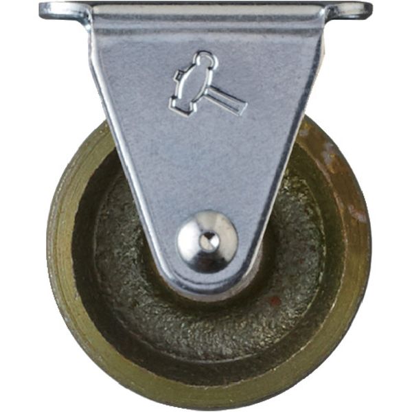 420RC32 854-9703  プレート式固定鋳物キャスター 32径 Gシリーズ