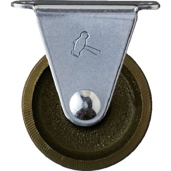 420RC38 854-9704  プレート式固定鋳物キャスター 38径 Gシリーズ
