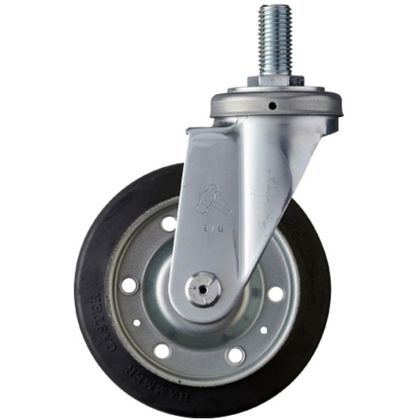 ねじ込み式キャスター ねじ込み式キャスター420SAシリーズ(ゴム車・太ねじタイプ) 自在 車輪径150mm