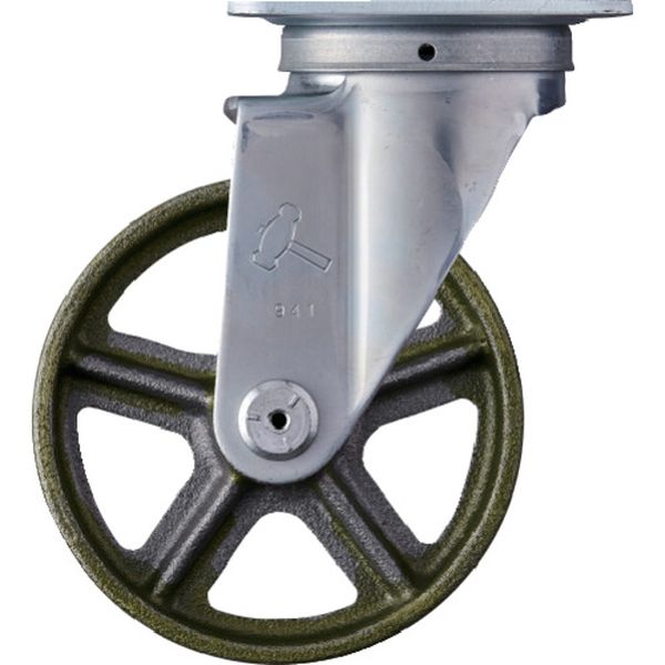 420SC125  プレート式旋回鋳物キャスター 125径 Sシリーズ
