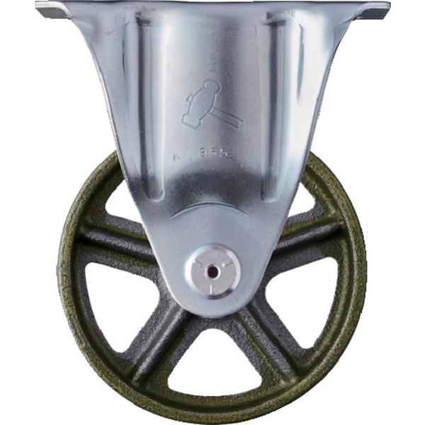 420SRC125  プレート式固定鋳物キャスター 125径 Sシリーズ