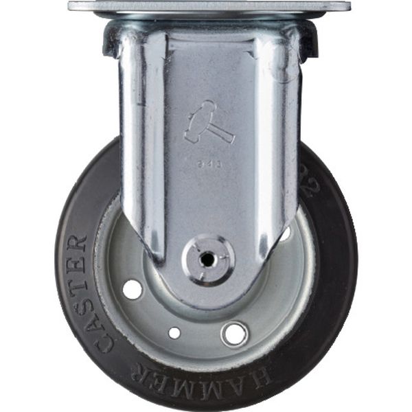 420SRPR100 814-2957  固定式ゴム車輪 100mm