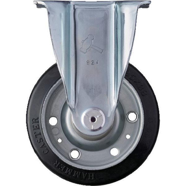 420SRPR125 814-2958  固定式ゴム車輪 125mm