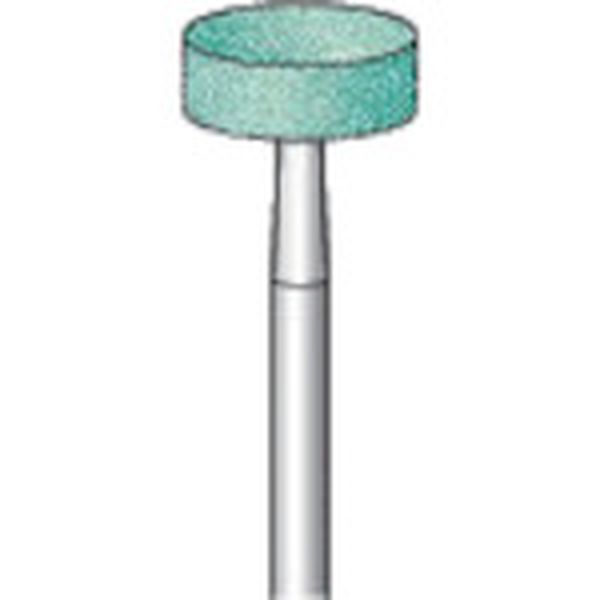 軸付砥石 (10本入) 粒度＃100 グリーン 円筒 外径9.5mm