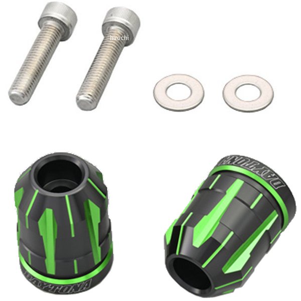 ハンドルバーエンドプラグ TECHNO M8 カワサキ グリーン