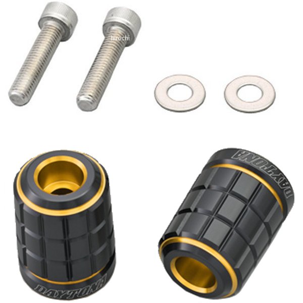 ハンドルバーエンドプラグ BRICK M8 カワサキ ゴールド