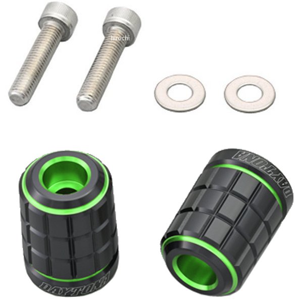 ハンドルバーエンドプラグ BRICK M8 カワサキ グリーン