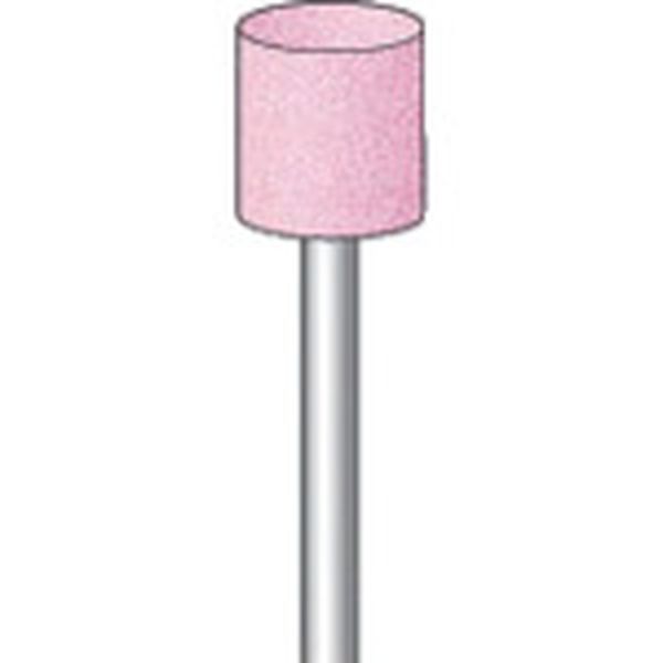 軸付砥石 (10本入) 粒度＃80 ピンク 円筒 外径10.0mm