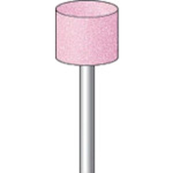 軸付砥石 (10本入) 粒度＃100 ピンク 円筒 外径13.0mm