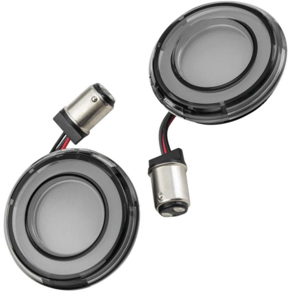 LED ウインカー Tracer 赤/赤 スモークレンズ 1157(ダブル球)