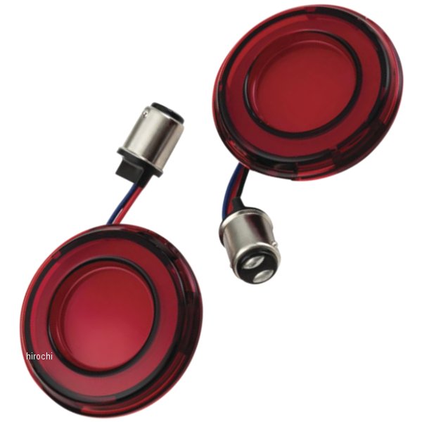 LED ウインカー Tracer 赤/赤 赤レンズ 1157(ダブル球)