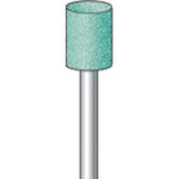 軸付砥石 (10本入) 粒度＃60 グリーン 円筒 外径8.0mm
